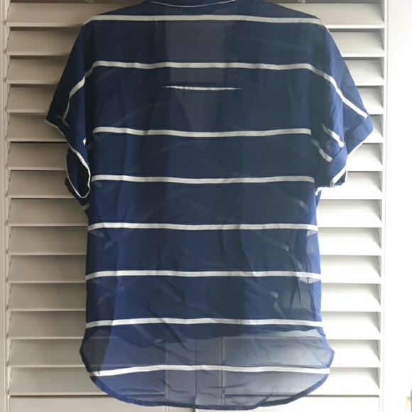 Papaya sheer blouse with button-up front - Picture 7 of 7